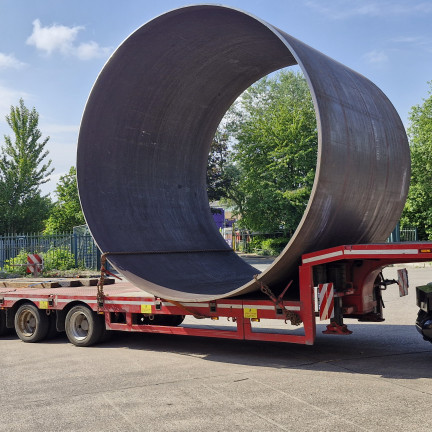 Plate Rolling Cylinder on truck 