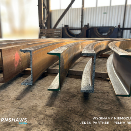 Bending UPN 300 sections to R = 7200 mm