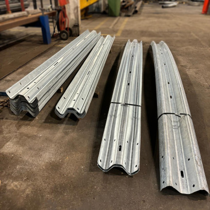 Galvanized steel section bending barriers 1
