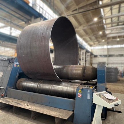 Plate rolling Cylinder on the machine 