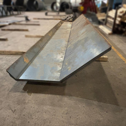 Press brake part on the floor 