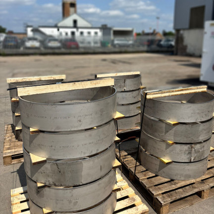 rings plate rolled stainless steel 