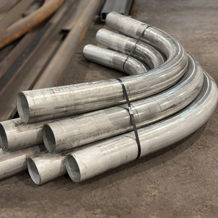 Bended tubes on the floor 