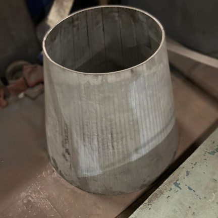 cone press brake on the floor 