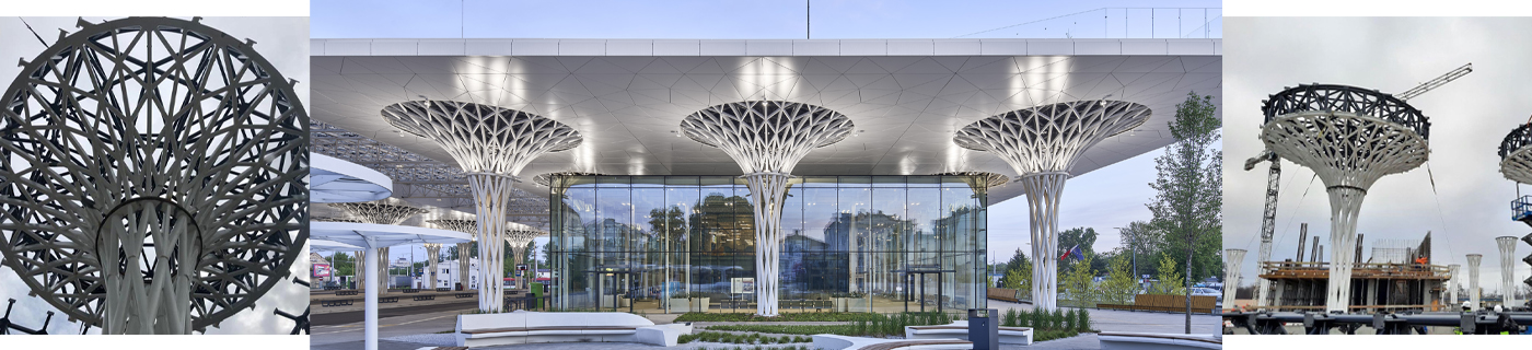 Image of the Metropolitan Communication Station’s Façade